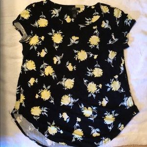 Black with yellow flowers Alfani top